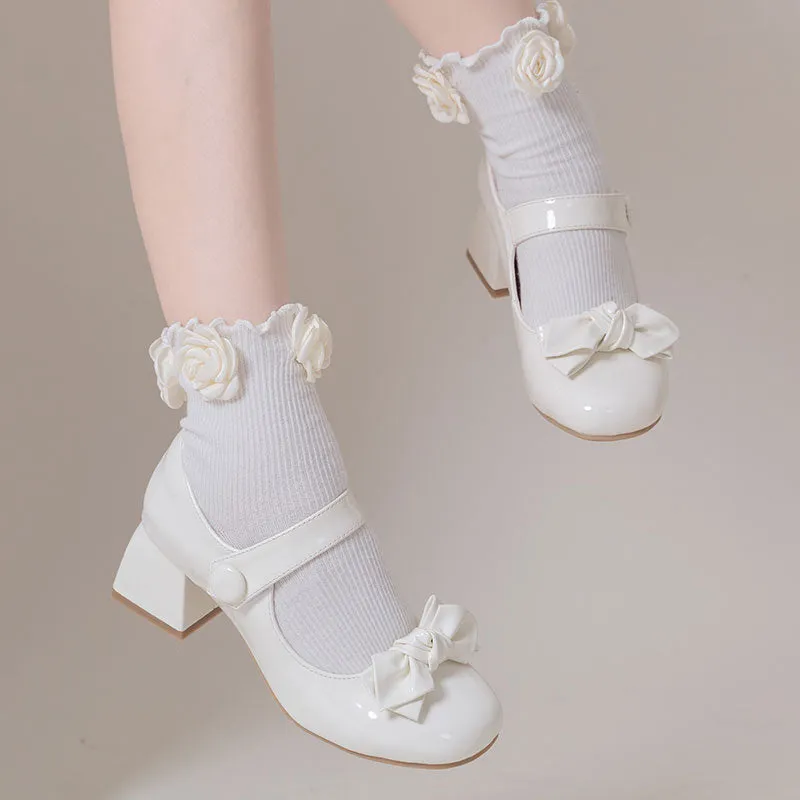 Kawaii Lolita Bow Shoes