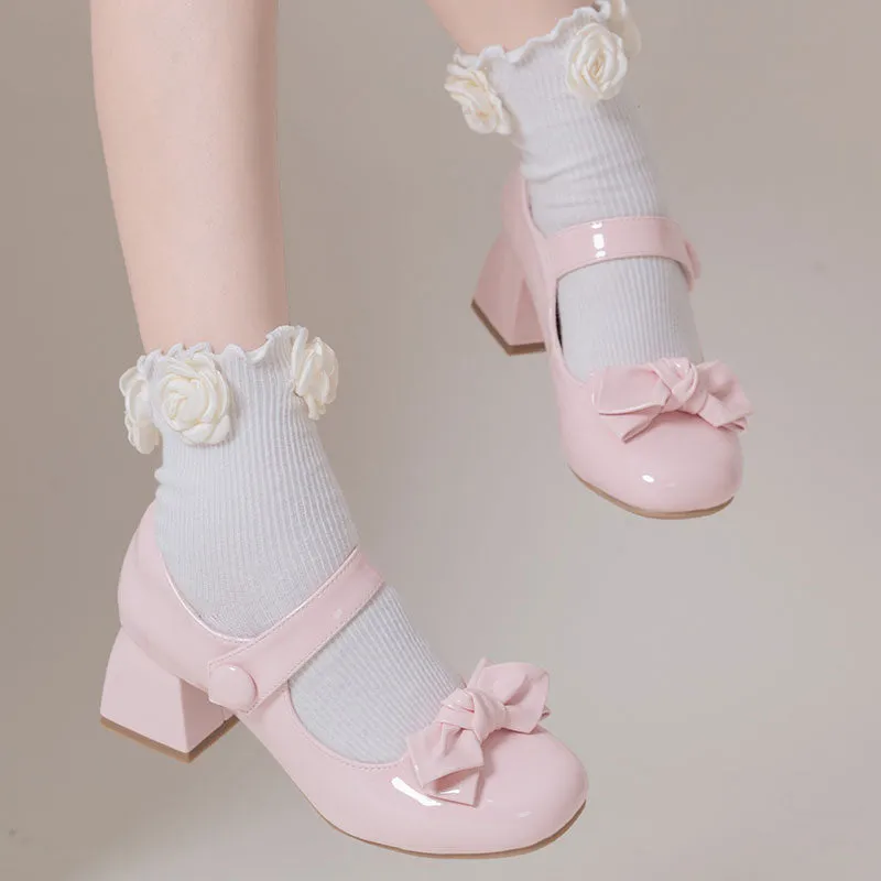 Kawaii Lolita Bow Shoes
