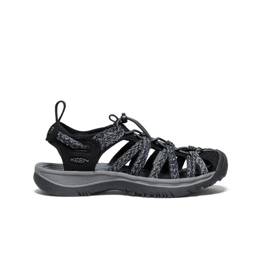 Keen Women's Whisper Sandal - Black/Steel Grey