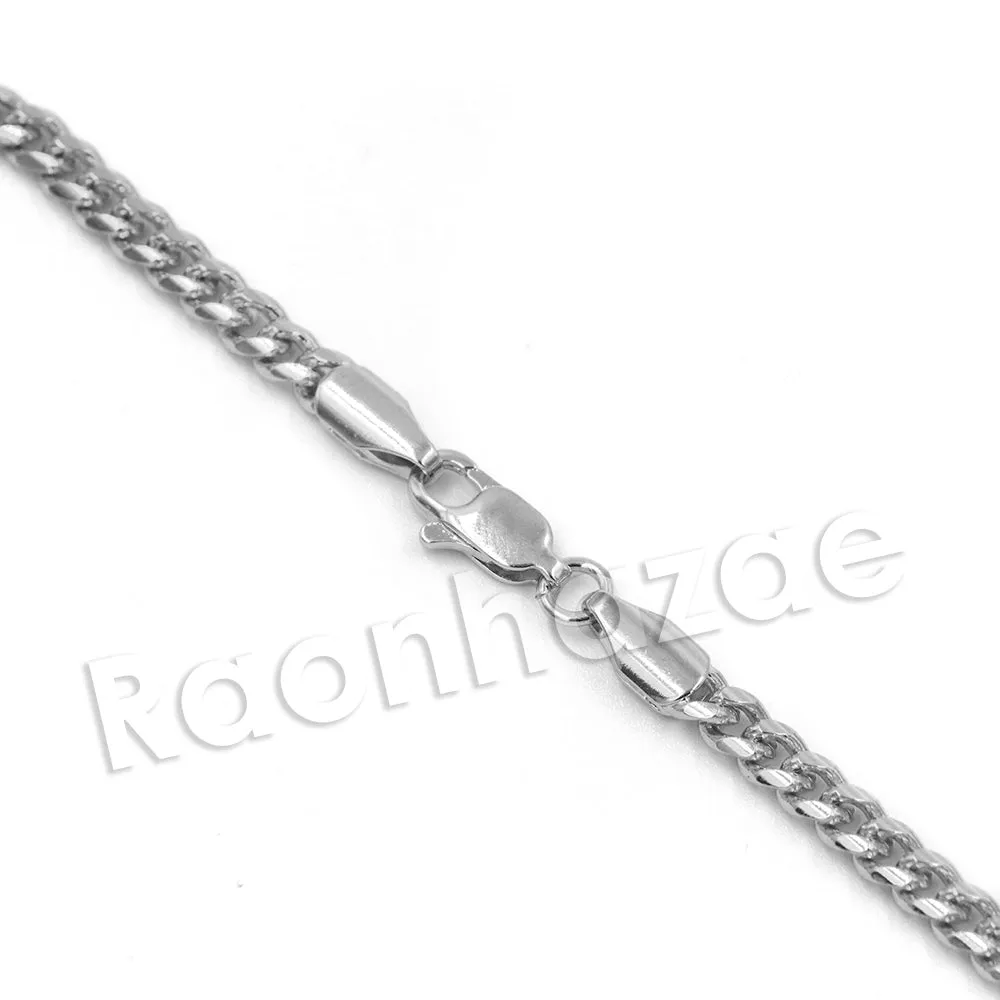 King Crown D Initial Pendant Necklace Set (Silver)
