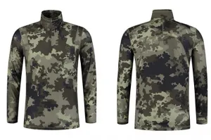 Korda Kool Quick Dry LS Zip Neck Kamo S