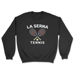 LA SERNA TENNIS BLACK CREWNECK SWEATSHIRT