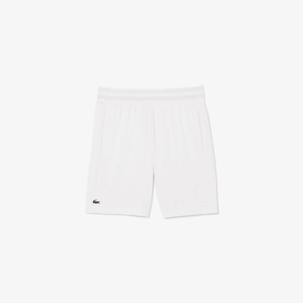LACOSTE MENS PLAYERS ULTRA DRY TENNIS SHORTS