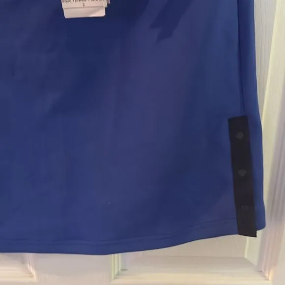 Lacoste Women's Tennis Sport Skirt Elastic Waistband Blue Size 4 NWT