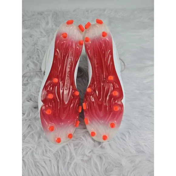 Lacrosse Cleats Under Armour UA Command MC Mid Red White Men's 11 New