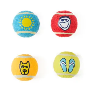 Life is Good Vintage Icons Squeaker Tennis Ball Set
