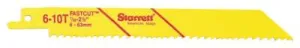 L.S. Starrett HSS Bi-Metal Reciprocating Saw Blades, 18 TPI, Wood; Plastic; Metals, 15332