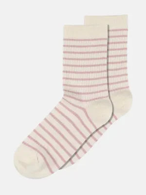 Lydia Ankle Socks - Silver Pink