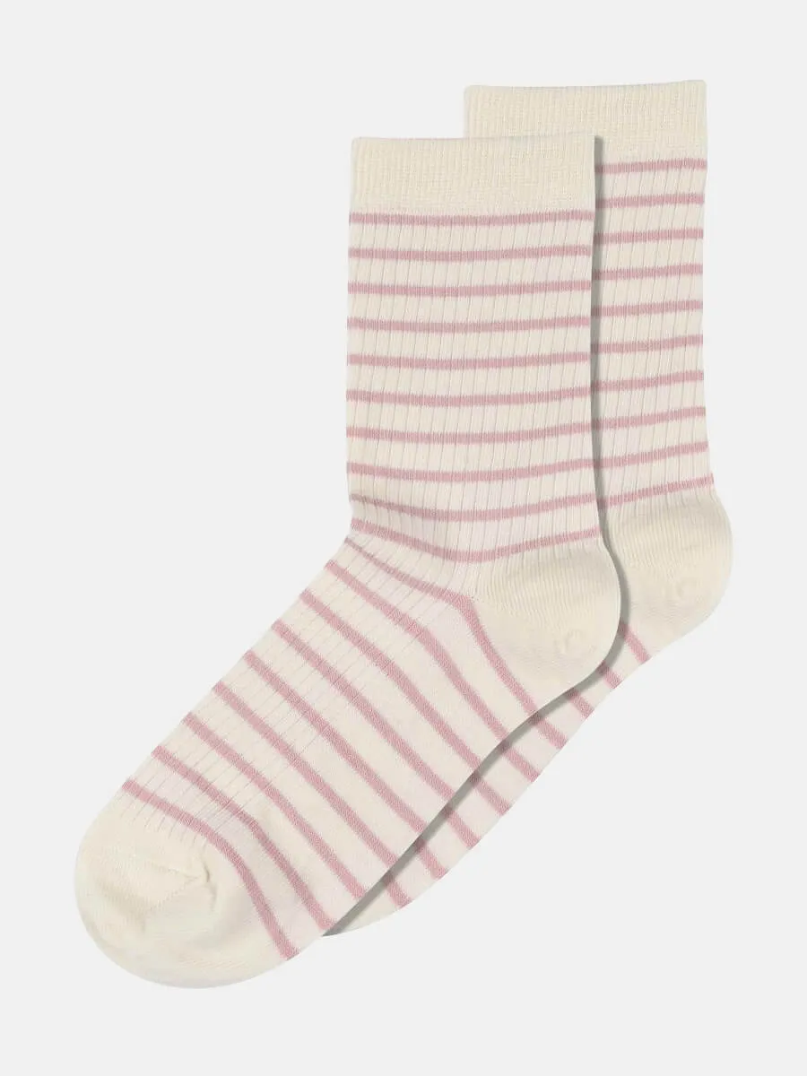 Lydia Ankle Socks - Silver Pink