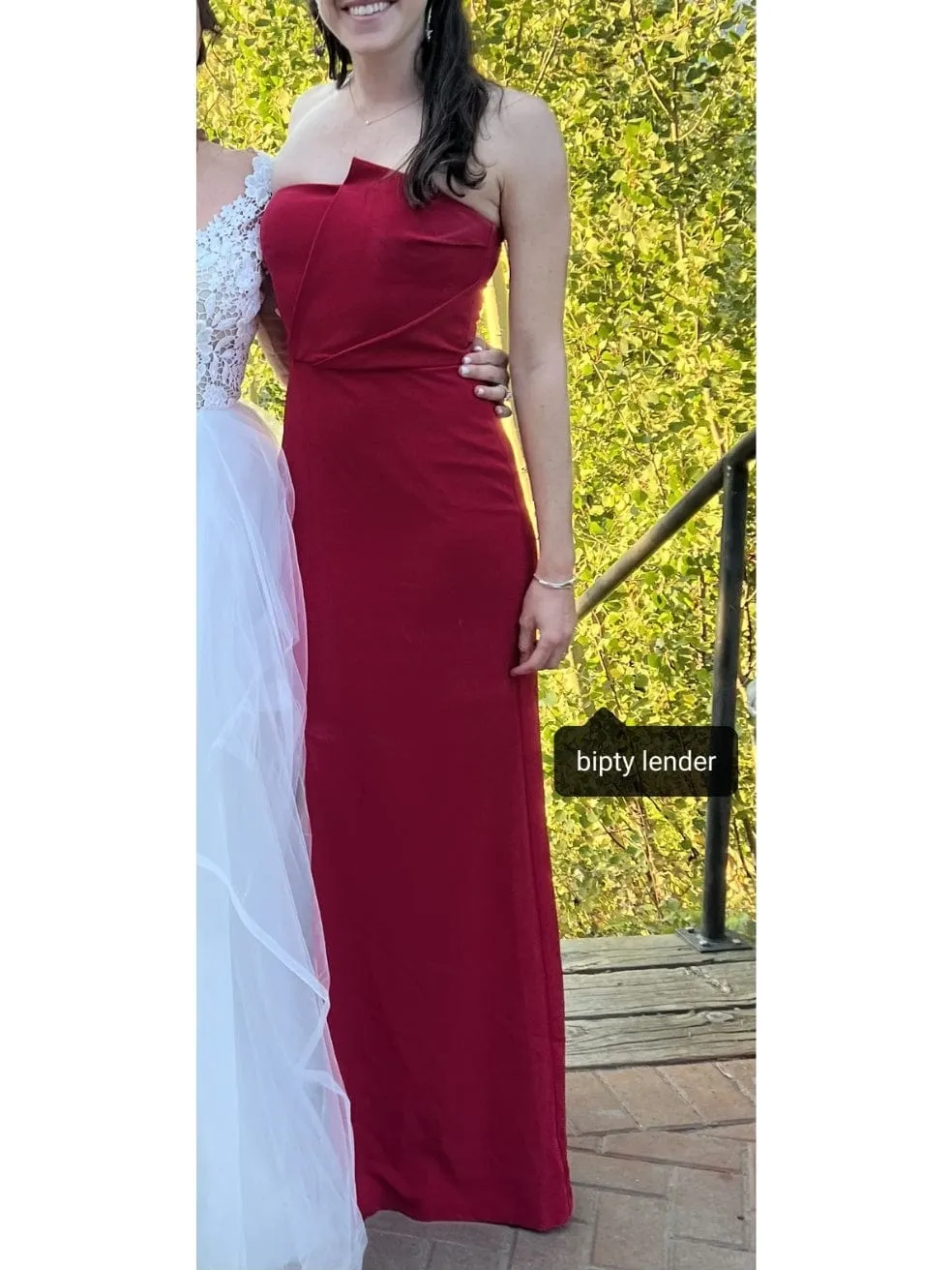 Mariko Strapless Stretch Crepe Column Gown in Rosebud