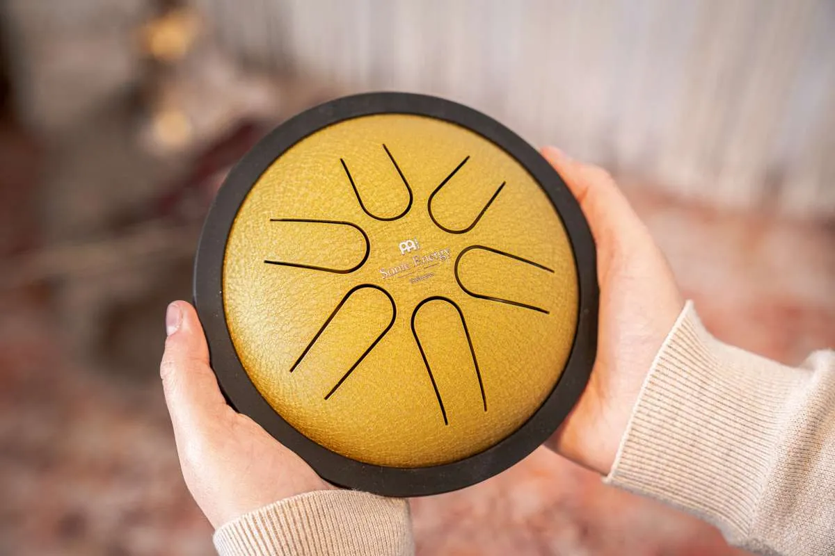 Meinl Sonic Energy 6" Mini Steel Tongue Drum, B Major, Gold
