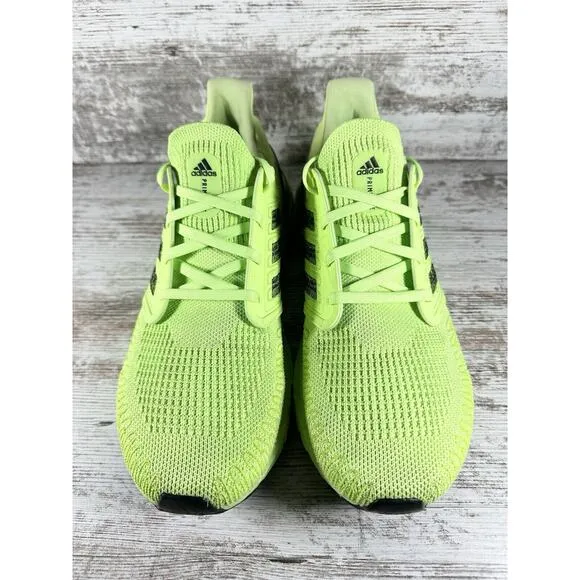 Men's Adidas Ultraboost 20 Signal Green Running Shoes Sz 10 Athletic Gym