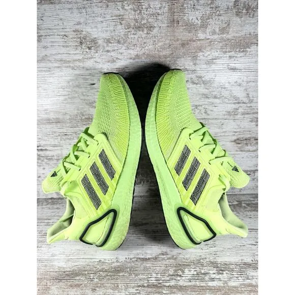 Men's Adidas Ultraboost 20 Signal Green Running Shoes Sz 10 Athletic Gym
