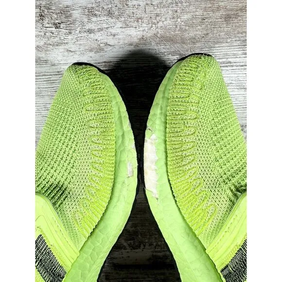 Men's Adidas Ultraboost 20 Signal Green Running Shoes Sz 10 Athletic Gym