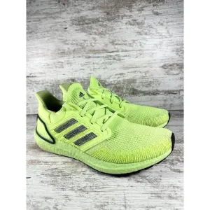 Men's Adidas Ultraboost 20 Signal Green Running Shoes Sz 10 Athletic Gym