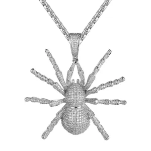 Mens Bling Spider Custom Designer Rapper Pendant Chain