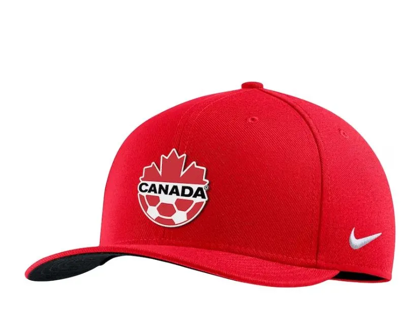 Men's Canada Soccer Primary Logo Swoosh Performance Flex Hat