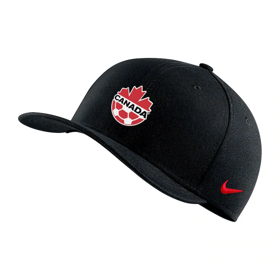 Men's Canada Soccer Primary Logo Swoosh Performance Flex Hat