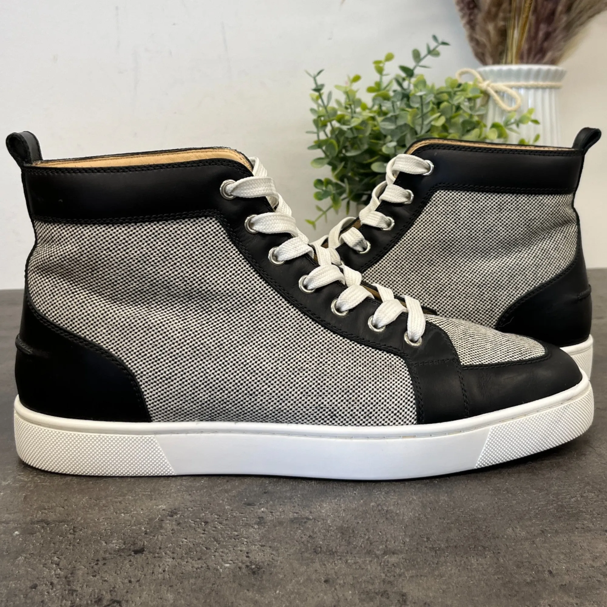 Men's Louis Rantus Calf High Trainers White Size EU 41.5 / UK 7.5