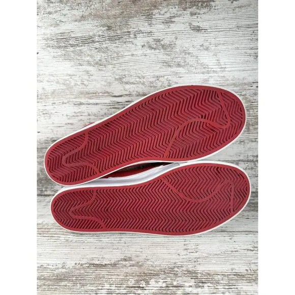 Mens Nike Zoom Sefan Janoski University Red/White Canvas Sneakers Sz 10 Athletic