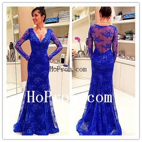 Mermaid Lace Prom Dresses,Floor Length Prom Dress,Evening Dress
