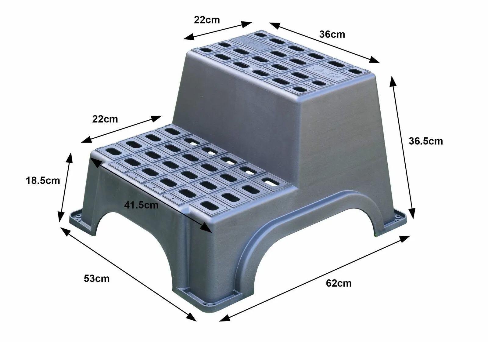 Milenco Double Plastic Step Super Large and Safe Caravan Step