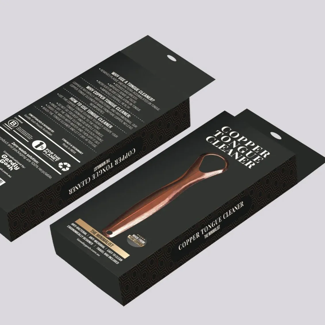 Minimalist Copper Tongue Cleaner