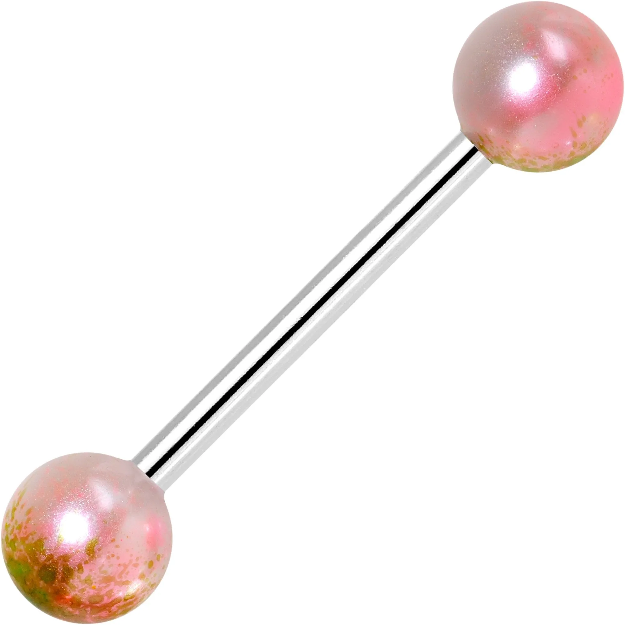 Multi Color Fun Fade Barbell Tongue Ring Set of 4