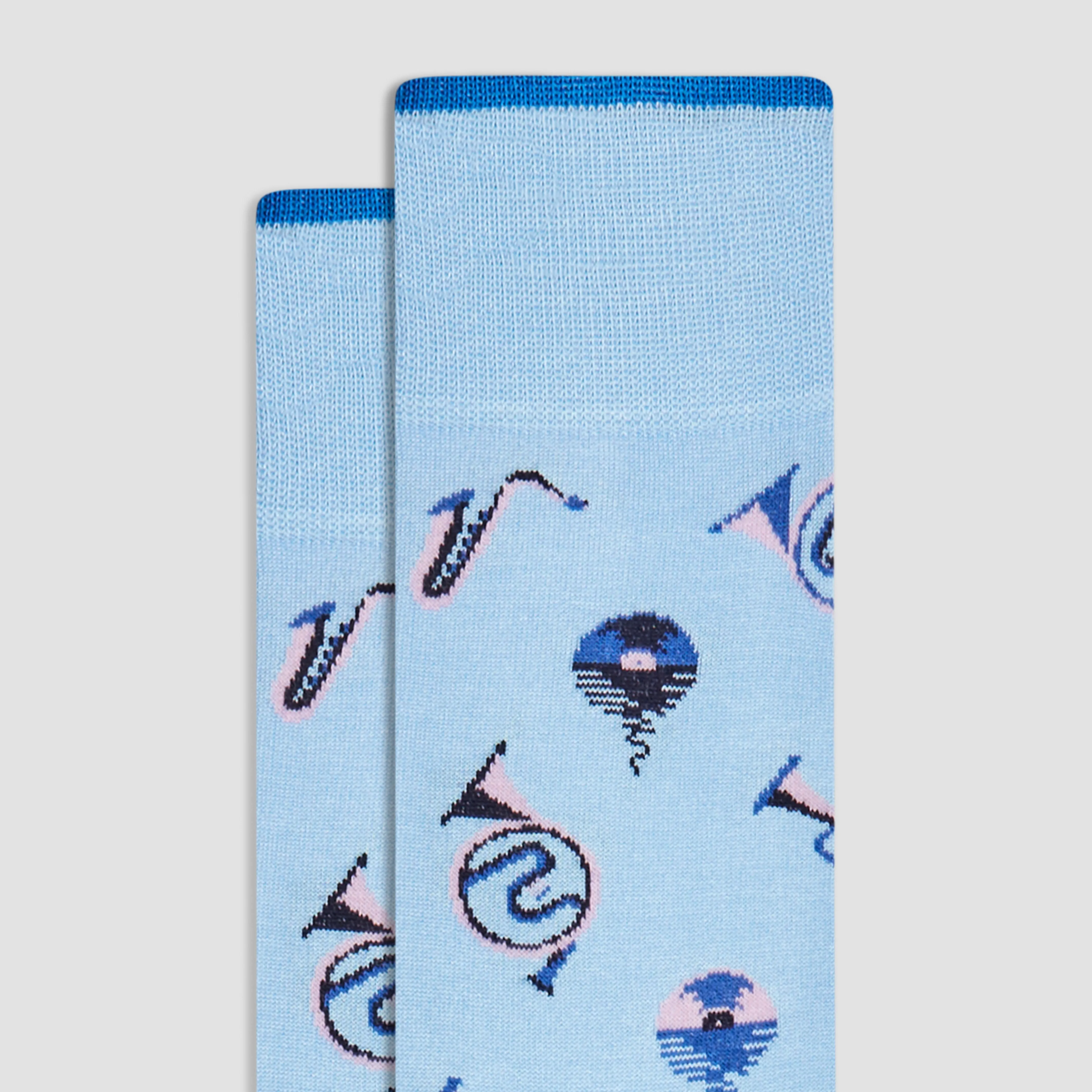 Musical Mid-Calf Socks