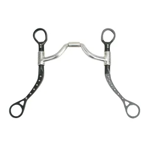 Myler MBB Black Steel Flat Shank w/ Dots MB33