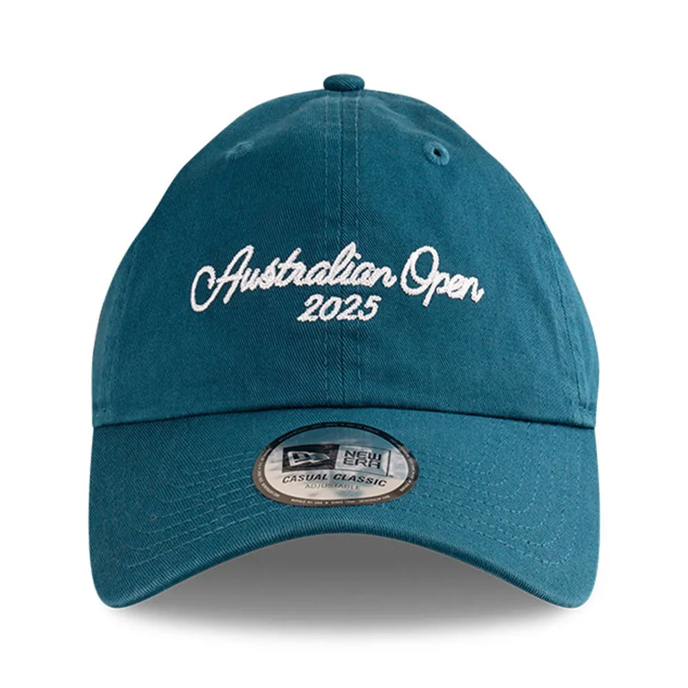 New Era Tennis Australian Open 2025 Wordmark Blue Casual Classic Adjustable Cap