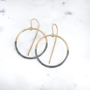 NEW! Half and Half Halo Drops Earrings by Shepherd's Run Jewelry