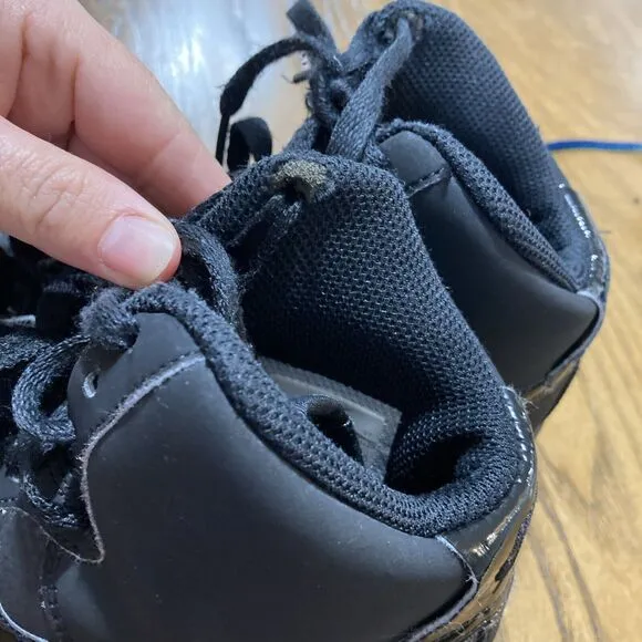 NIKE Air Force 1 One Triple Black Blackout 653998-001 Youth size 4.5