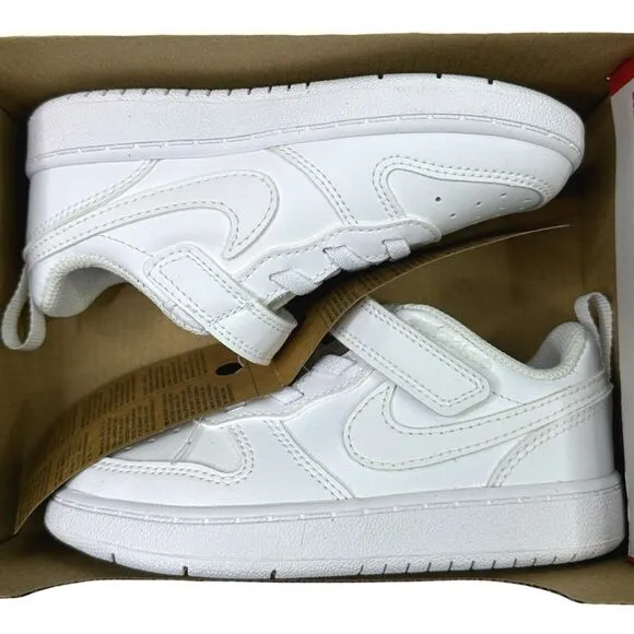 Nike Court Borough Low Recraft (Toddler) - Size 9C - White / White-White