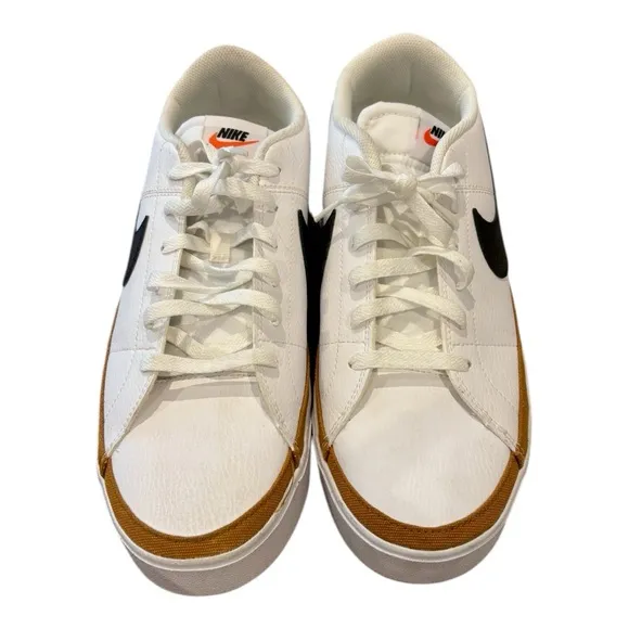 Nike Court Legacy NN White Black Desert Ochre Men Casual DH3162-100 Size 13