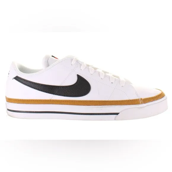 Nike Court Legacy NN White Black Desert Ochre Men Casual DH3162-100 Size 13