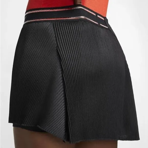 Nike Court Slam Victory London Tennis Skort Skirt Black size XS Pickle Ball Golf