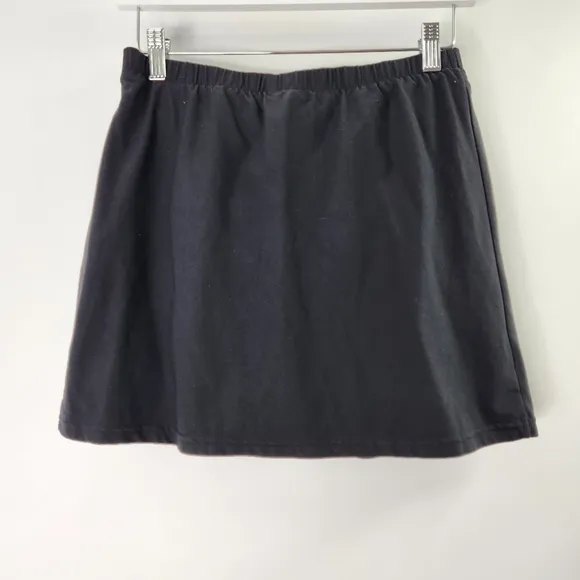 Nike Dri Fit Tennis Skirt Skort Black Embroidered Logo