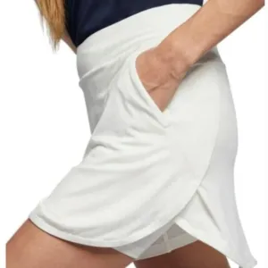 Nike DriFit Golf Women White Skort Skirt Wicking Swoosh Athletic Standard Fit XL