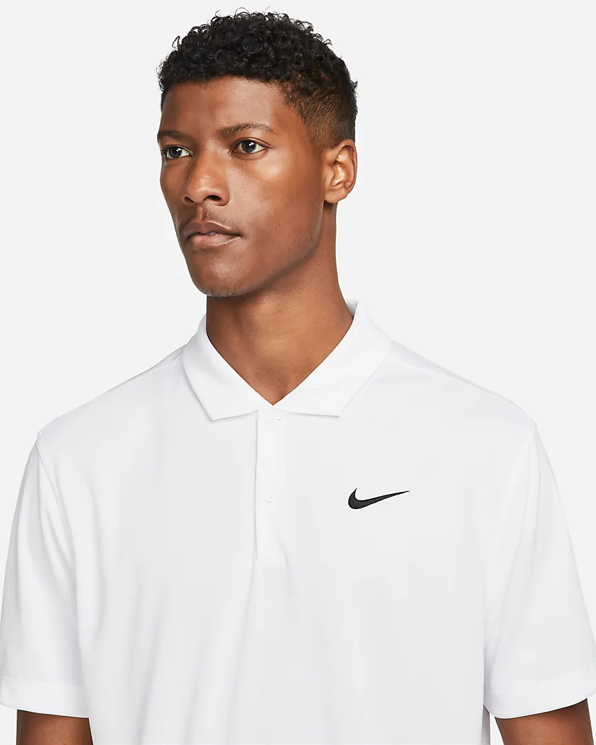 Nike Mens Dri-FIT Tennis Polo White