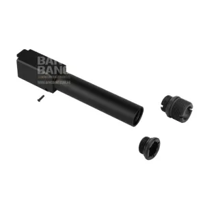Nine Ball Non-Recoil 2 Way Outer Barrel w/ 14mm CCW Adapter for Umarex (VFC) 19X GBB Airsoft - BK