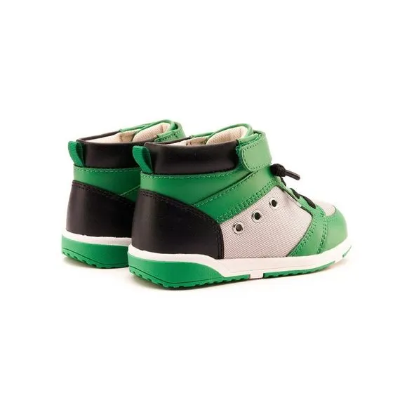Old Soles Squad Mesh &amp; Leather High-Top Sneaker, Green