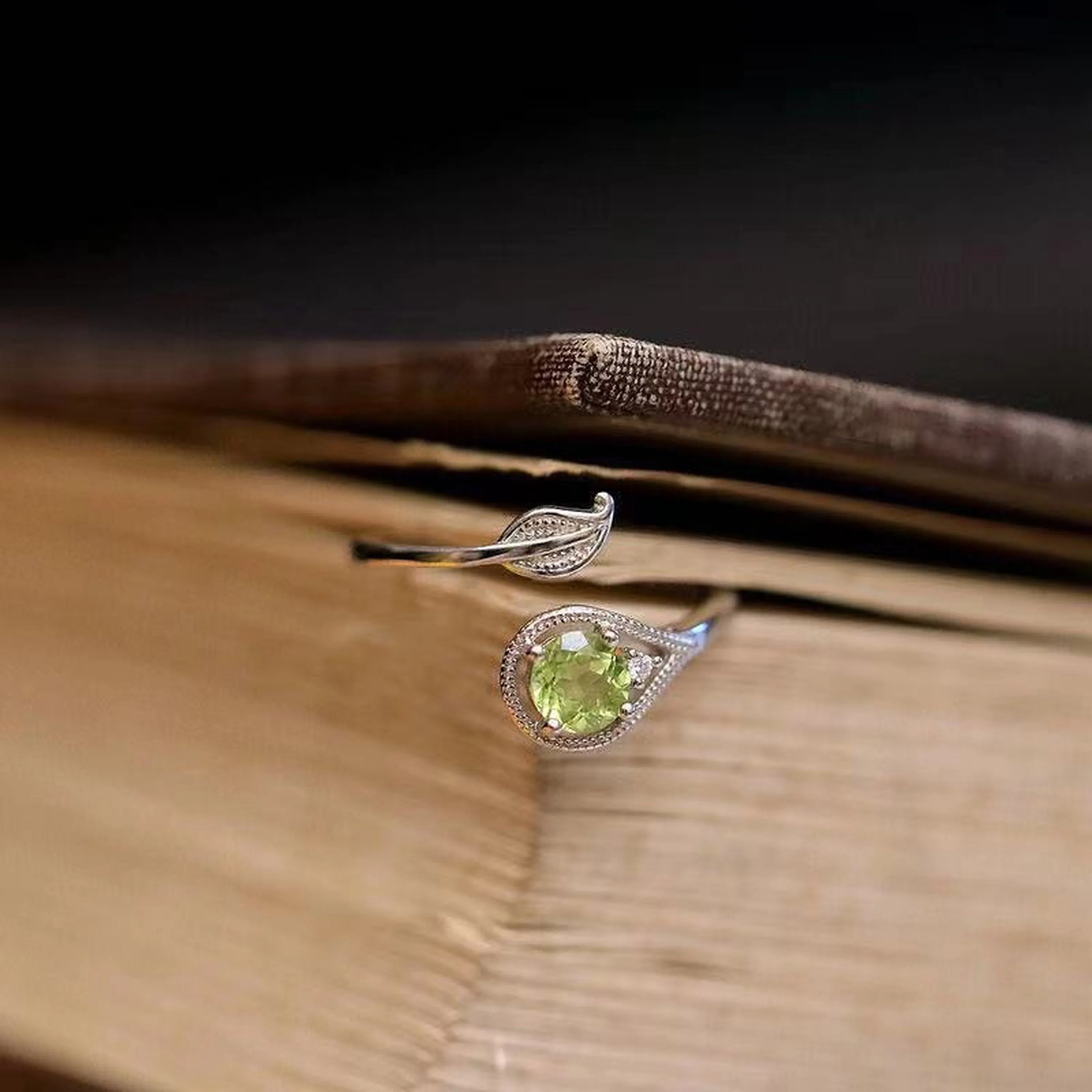 Olive green ring