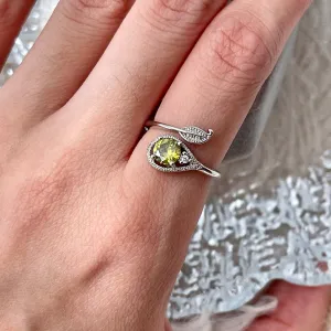 Olive green ring