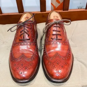 Oliver Francois Ausoni Wingtip Leather Oxfords.
