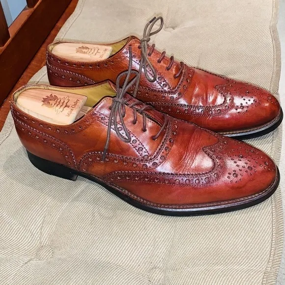 Oliver Francois Ausoni Wingtip Leather Oxfords.