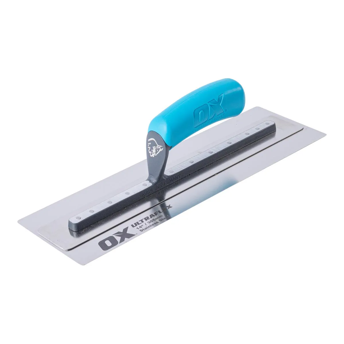 OX Pro 14" Ultra Flex Finishing Trowel - Stainless Steel