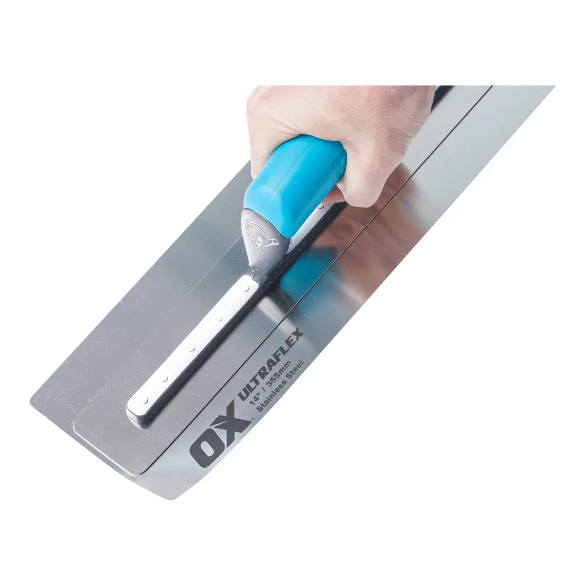 OX Pro 14" Ultra Flex Finishing Trowel - Stainless Steel