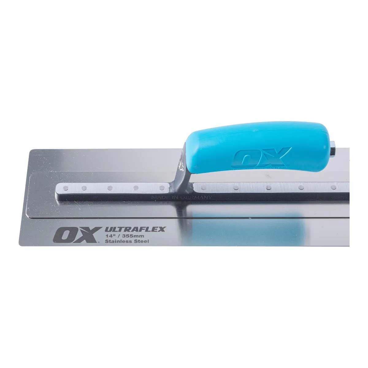 OX Pro 14" Ultra Flex Finishing Trowel - Stainless Steel