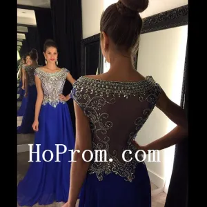 Pink Blue Prom Dresses,See Through Prom Dress,Evening Dress